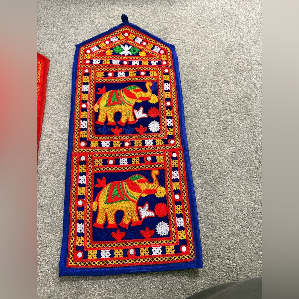 Colorful Elephant Wall Hanging mail organizers